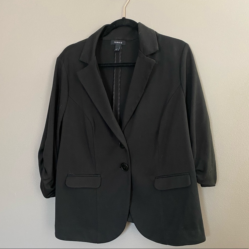 Torrid Two Button Black Blazer